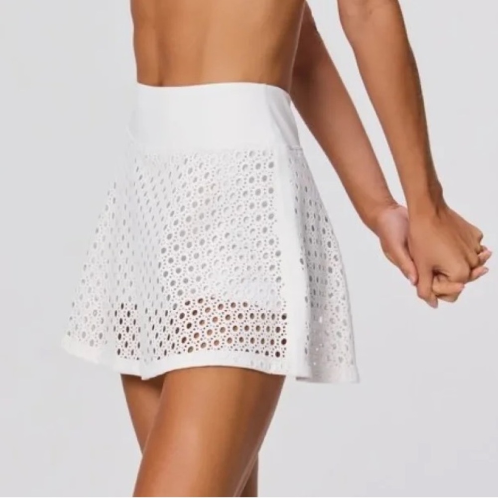 NWT GiGi C Kyra Tennis Skort in Whits Sz XS XL